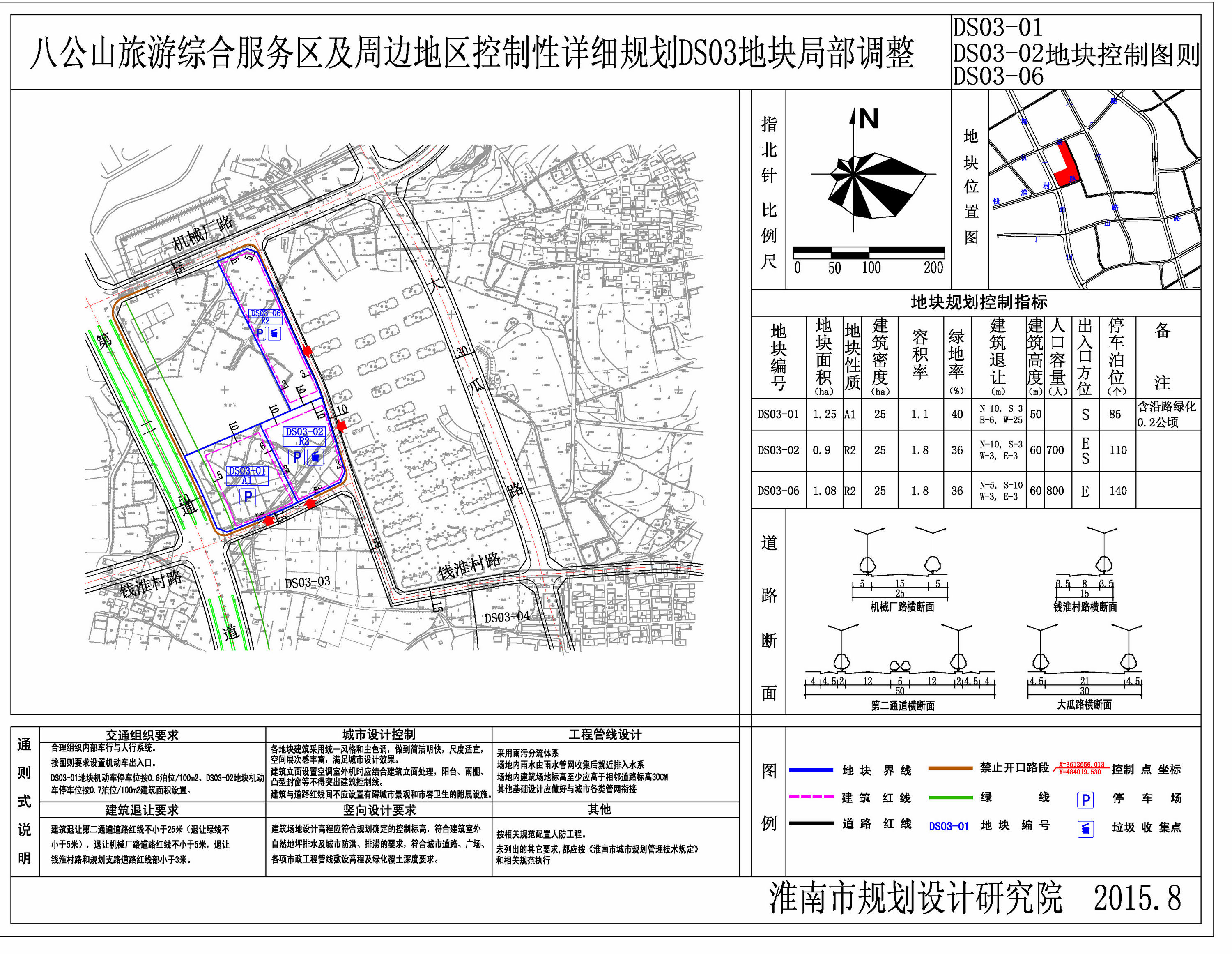 八公山旅游综合服务区及周边地区控制性详细规划局部地块调整公示