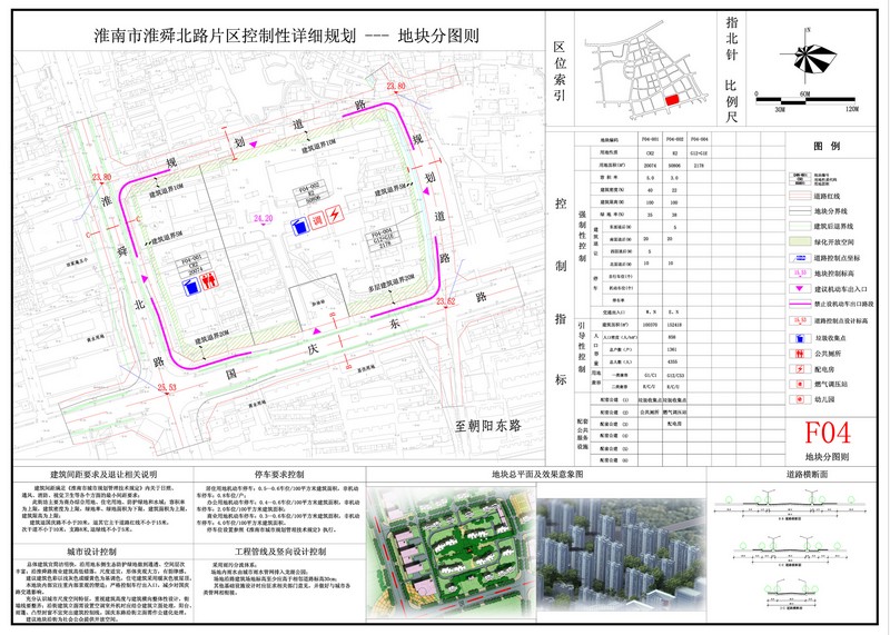 《淮南市淮舜北路片区控制性详细规划f01,f04地块调整