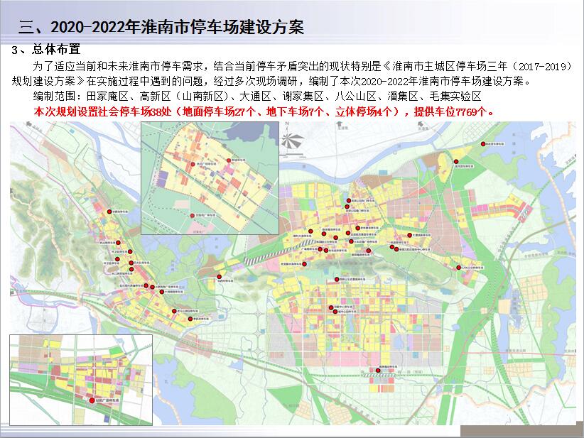 淮南市停车场三年(2020-2022年)规划建设方案公示