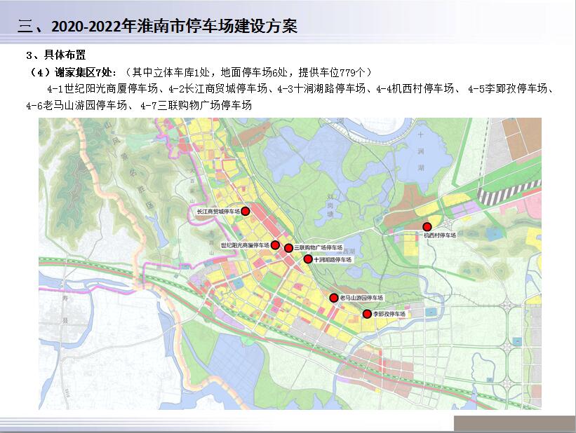 淮南市停车场三年(2020-2022年)规划建设方案公示