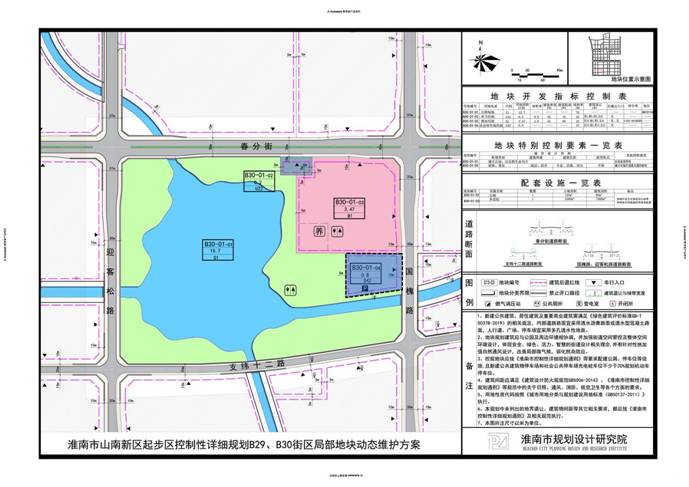 《淮南市山南新区起步区控制性详细规划b29,b30街区局部地块动态维护