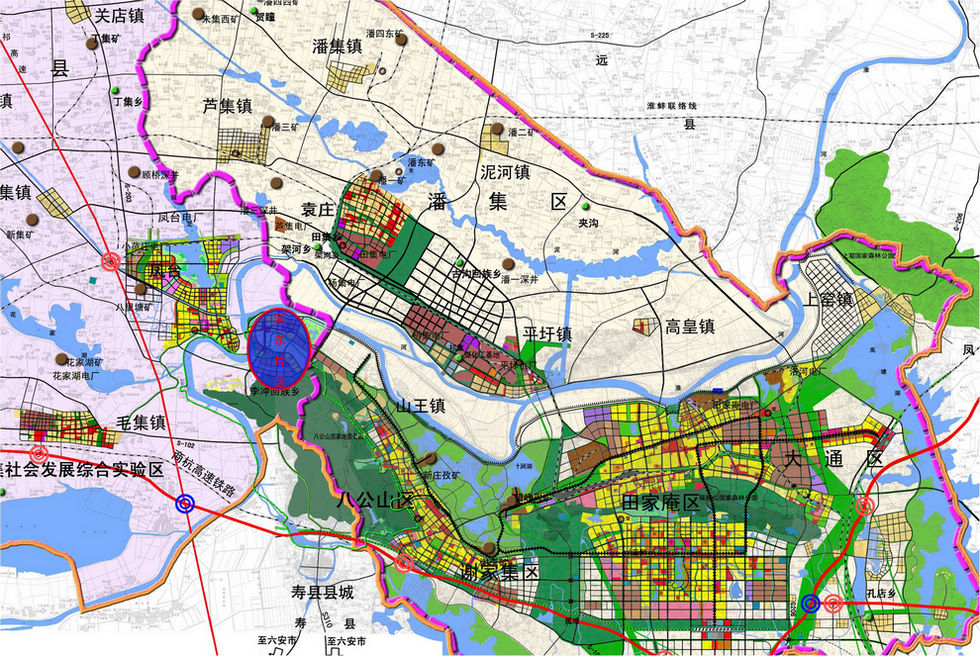 淮南经济开发区规划图图片