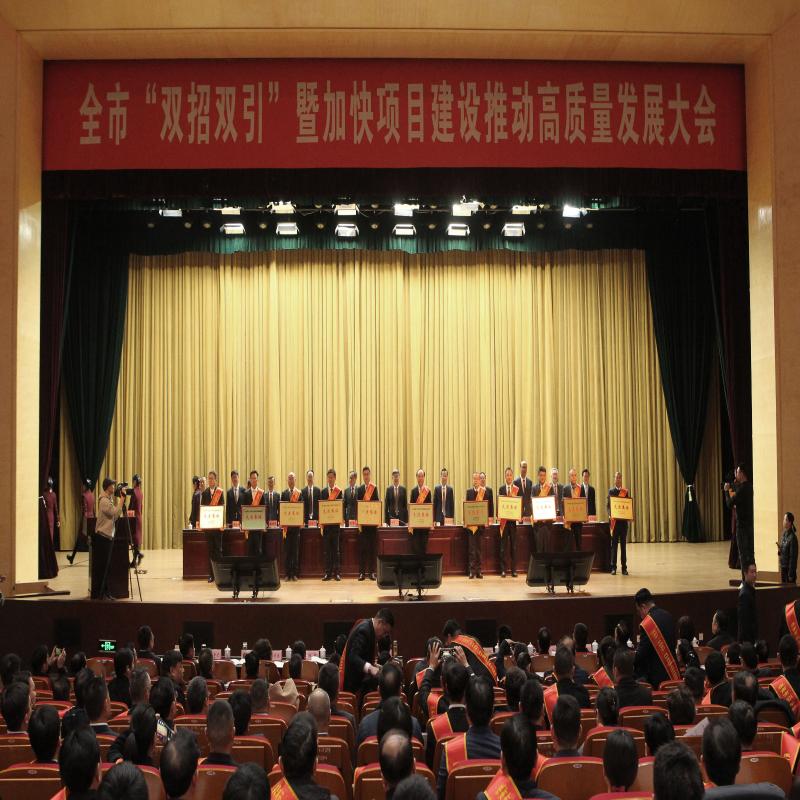 淮南市自然资源和规划局荣获“2024年度‘双招双引’
暨加快项目建设推动高质量发展先进集体”称号