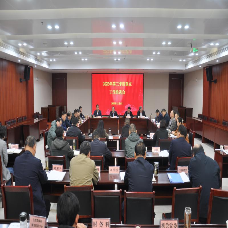 市自然资源和规划局召开第三季度重点工作推进会